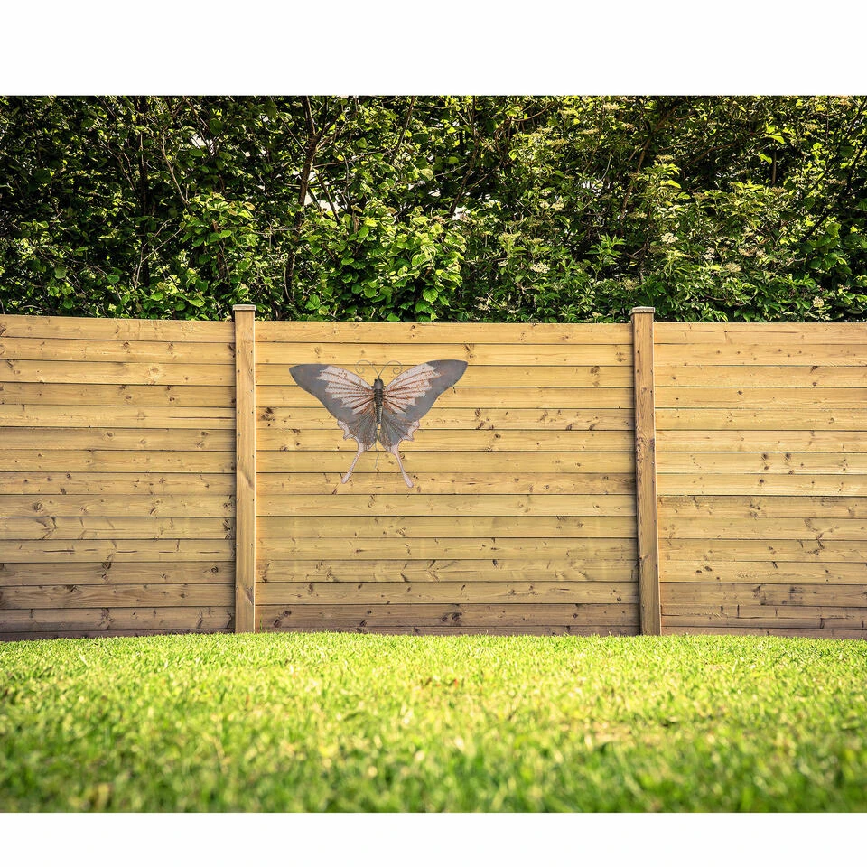 Decoris Muurvlinder - Metaal - Vlinder - 34 X 24 Cm 4 Decoris Muurvlinder - Metaal - Vlinder - 34 X 24 Cm - Afbeelding 2