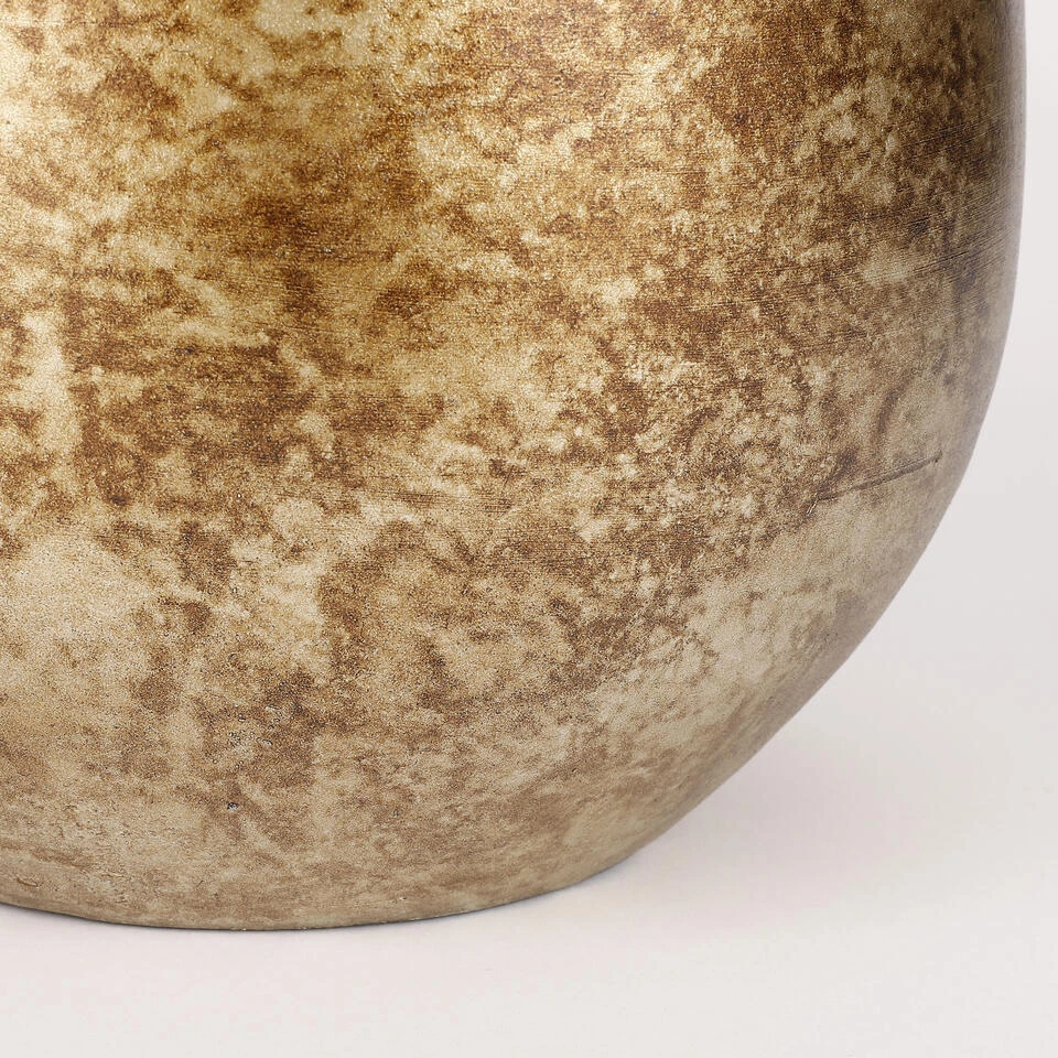 Mica Decorations Oliver Bloempot - H22 X Ø24 Cm - Metal Goud 5 Mica Decorations Oliver Bloempot - H22 X Ø24 Cm - Metal Goud - Afbeelding 3