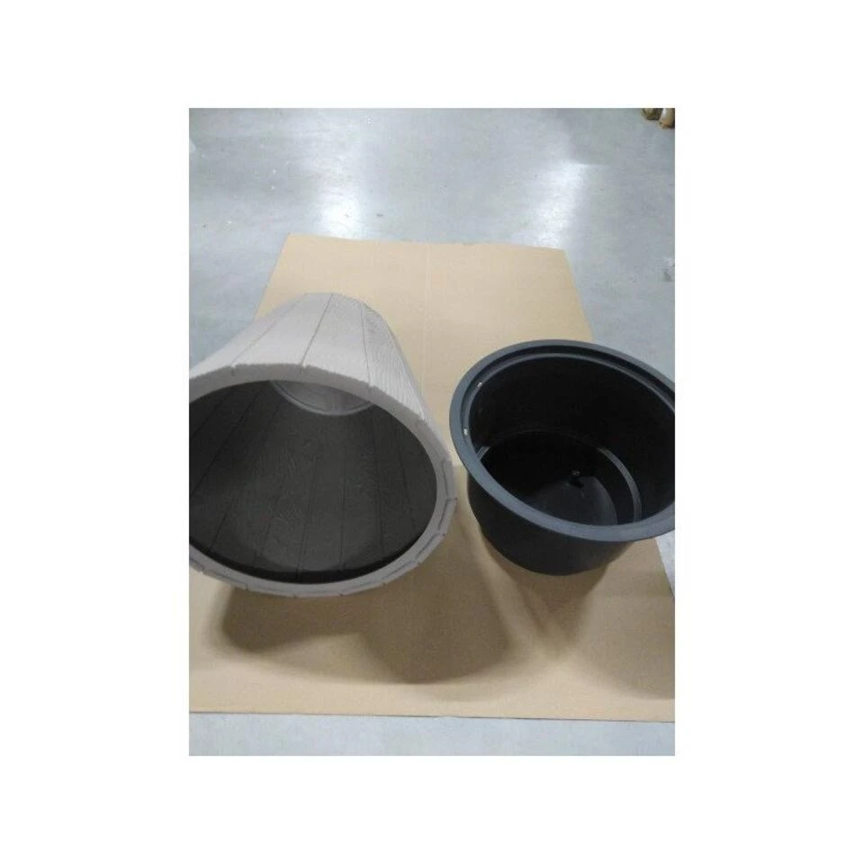 Prosperplast Bloempot - Hout Look - Beige - Kunststof - D40 Cm 5 Prosperplast Bloempot - Hout Look - Beige - Kunststof - D40 Cm - Afbeelding 3