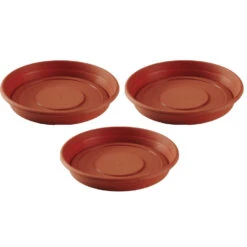 Hega Hogar Bloempot - Terracotta - Onderschaal - Kunststof - Rond - 43 Cm -Groene Hoek 0931f99a64574ab2ad2d41f969bccb7d