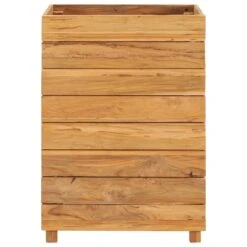 VidaXL Plantenbak Verhoogd 50x40x72 Cm Gerecycled Teakhout En Staal -Groene Hoek 0a2b01b86be74531a6387e894c6076d0