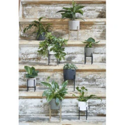 Mica Decorations Plantenpot - Wit - Relief - Keramiek - 15 X 13 Cm -Groene Hoek 0acf744902a34244acda6180f2159172