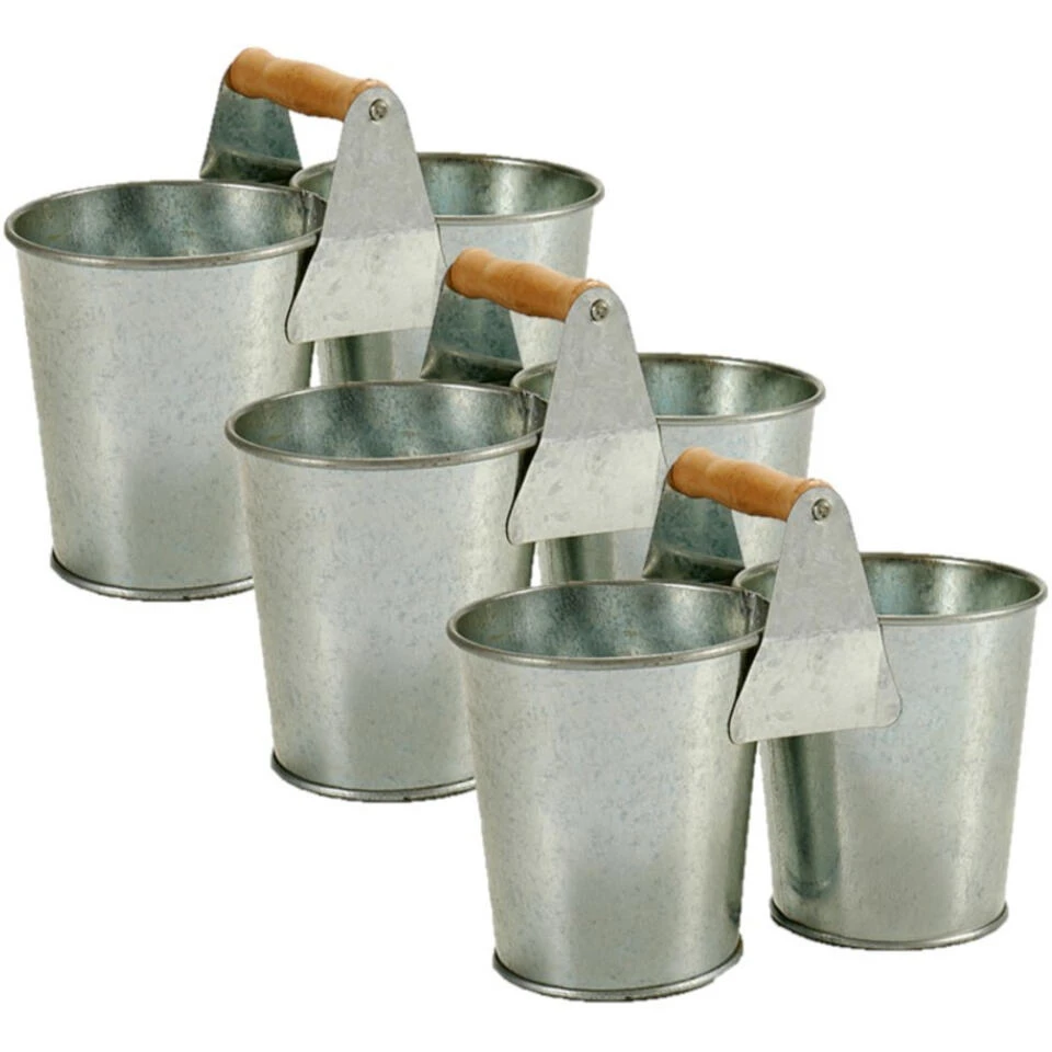 Ibergarden Plantenbak - Dubbel - Zink - 20 X 10 X 15 Cm 5 Ibergarden Plantenbak - Dubbel - Zink - 20 X 10 X 15 Cm - Afbeelding 3