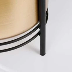 Mica Decorations Sverre Bloempot Op Standaard Zwart, Goud -Groene Hoek 0f7d1626ae5f40e0b52a9f02a5dc9111