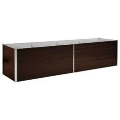 VidaXL Plantenbak Verhoogd 320x80x77 Cm Gegalvaniseerd Staal Bruin -Groene Hoek 0fd91a985815418491d5372aeecf5b2e