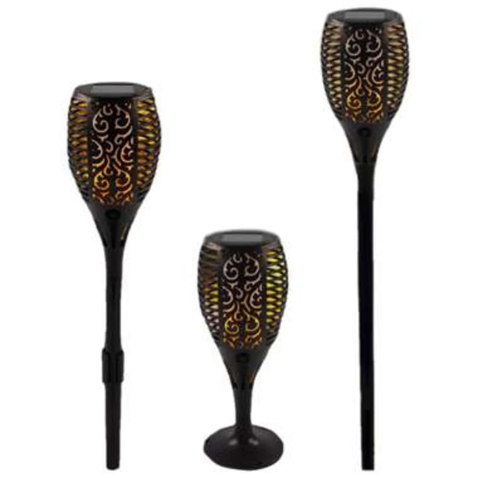 Merkloos Tuinfakkel - Zwart - Solar - Vlameffect - Ovaal - 78 Cm 4 Merkloos Tuinfakkel - Zwart - Solar - Vlameffect - Ovaal - 78 Cm - Afbeelding 2