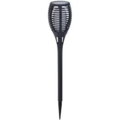 Pro Garden Fakkel - Solar Tuinverlichting - Zwart - 26 Cm