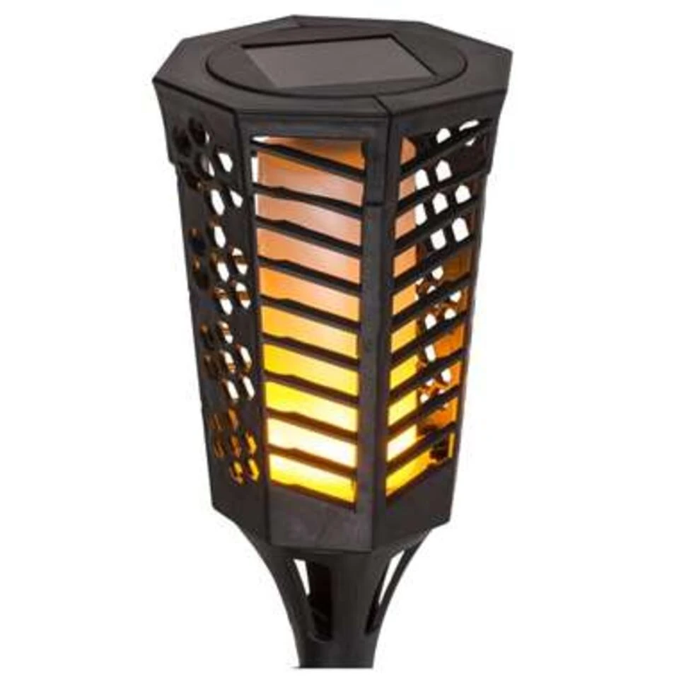 Merkloos Tuinfakkel - Solar - LED - Zwart - 77 Cm 4 Merkloos Tuinfakkel - Solar - LED - Zwart - 77 Cm - Afbeelding 2
