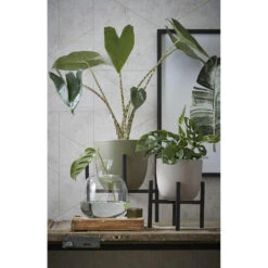 Mica Decorations Bloempot - Taupe Bruin - Mat - Keramiek - 17 X 16 Cm -Groene Hoek 1000003645 0103