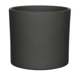 Mica Decorations Bloempot - Donkergrijs - Mat - Keramiek - 23 X 21 Cm