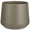 Mica Decorations Bloempot - Donkergroen - Mat - Keramiek - 21 X 18 Cm -Groene Hoek 1000003680
