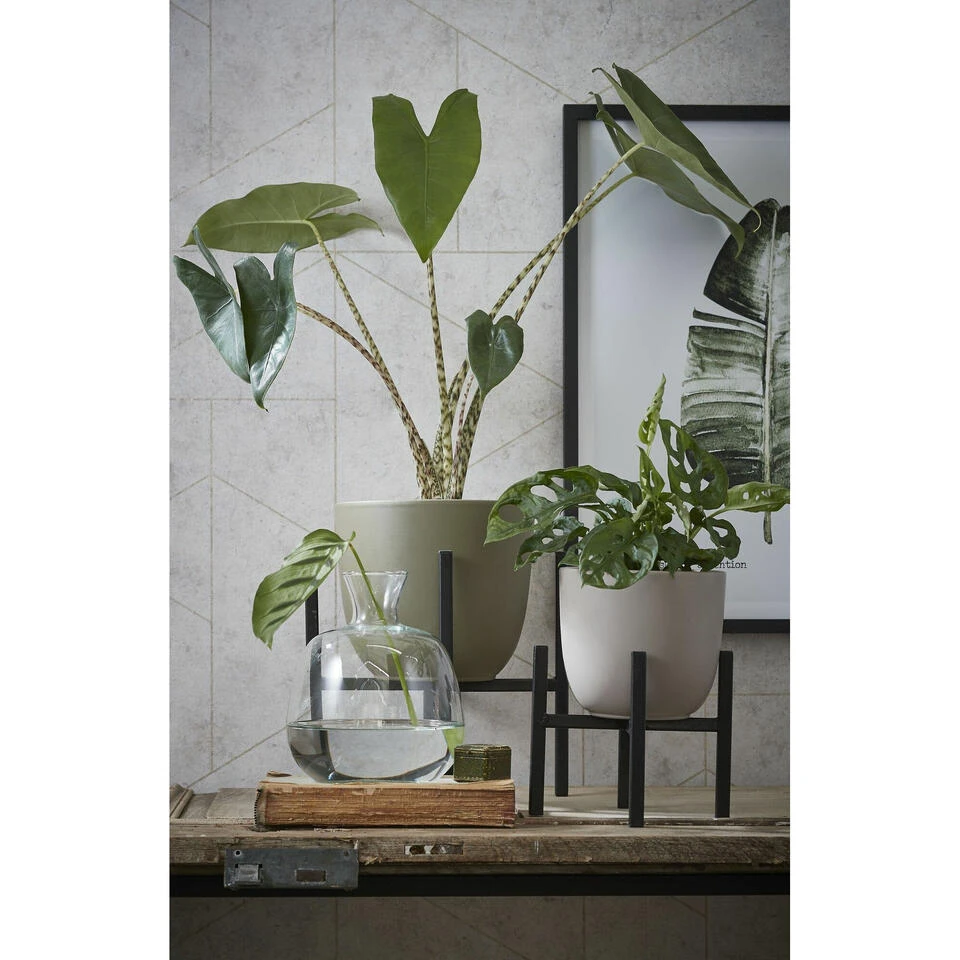 Mica Decorations Bloempot - Taupe Bruin - Mat - Keramiek - 14 X 14 Cm 5 Mica Decorations Bloempot - Taupe Bruin - Mat - Keramiek - 14 X 14 Cm - Afbeelding 3