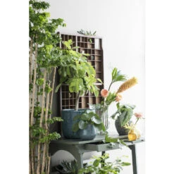 Mica Decorations Plantenpot - Blauw - Geribbeld - 18 X 16 Cm 9 Mica Decorations Plantenpot - Blauw - Geribbeld - 18 X 16 Cm -Groene Hoek 1000005184 0104