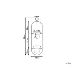 Beliani Plantenbak Voor Buiten AGIOS - Zwart Ijzer 8 Beliani Plantenbak Voor Buiten AGIOS - Zwart Ijzer -Groene Hoek 1000005212 0102