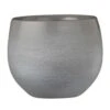 Mica Decorations Plantenpot - Lichtgrijs - Keramiek - 16 X 13 Cm -Groene Hoek 1000005232