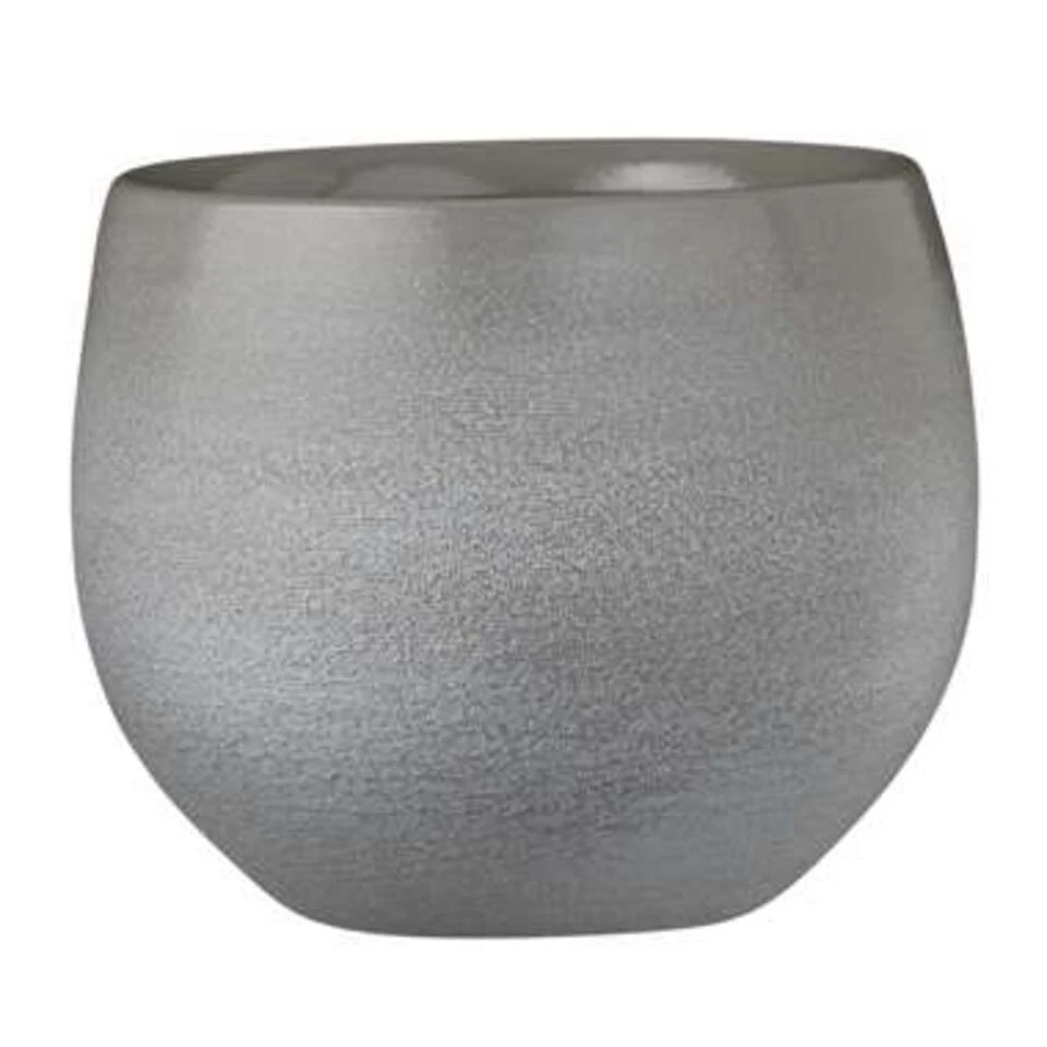 Mica Decorations Plantenpot - Lichtgrijs - Keramiek - 16 X 13 Cm 3 Mica Decorations Plantenpot - Lichtgrijs - Keramiek - 16 X 13 Cm