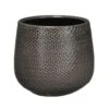 Mica Decorations Plantenpot - Brons - Geribbeld - 12 X 14 Cm -Groene Hoek 1000005264