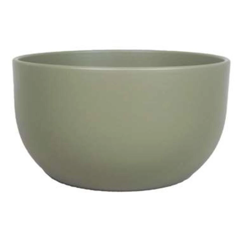 Floran Plantenpot - Groen - Schaal - Mat - Keramiek - 26 X 14 Cm 3 Floran Plantenpot - Groen - Schaal - Mat - Keramiek - 26 X 14 Cm
