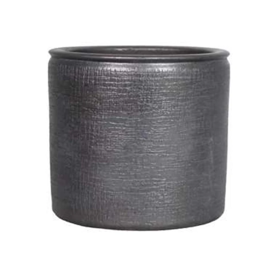 Floran Plantenpot - Industrieel Zwart - Keramiek - 18 X 16 Cm 3 Floran Plantenpot - Industrieel Zwart - Keramiek - 18 X 16 Cm