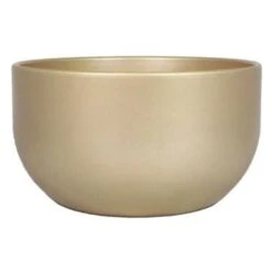 Floran Bloempot - Schaal - Parelgoud - Keramiek - Binnen - 26 X 14 Cm