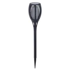 Pro Garden Tuinfakkel - Solar - Zwart - Vlameffect - 62 Cm