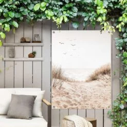 Tuinposter Duinen 80x60 Cm Beige -Groene Hoek 1000006174 0101