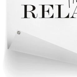 Tuinposter Time To Relax 80x60 Cm Zwart-Wit -Groene Hoek 1000006176 0102