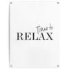 Tuinposter Time To Relax 80x60 Cm Zwart-Wit -Groene Hoek 1000006176