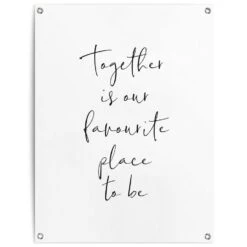 Tuinposter Samen 80x60 Cm Zwart-Wit