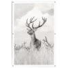 Tuinposter Trots Hert 120x80 Cm Zwart-Wit 2 Tuinposter Trots Hert 120x80 Cm Zwart-Wit -Groene Hoek 1000006178