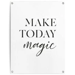 Tuinposter Een Magische Dag 80x60 Cm Zwart-Wit