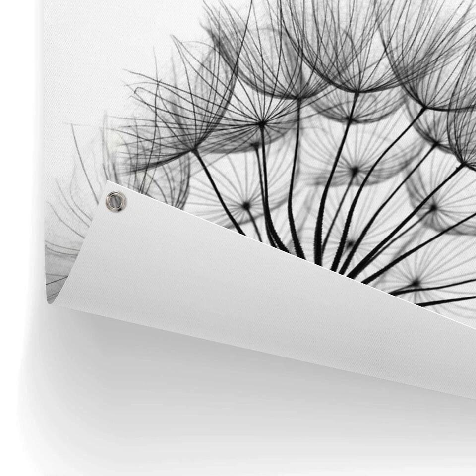 Tuinposter Paardenbloem 120x80 Cm Zwart-Wit 5 Tuinposter Paardenbloem 120x80 Cm Zwart-Wit - Afbeelding 3