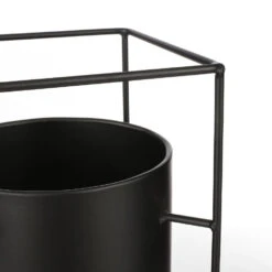 Mica Decorations Porte Bloempot Op Standaard L26 X B26 X H55 Cm -Groene Hoek 1000007034 0101