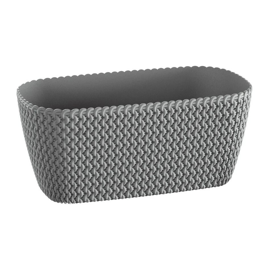 Prosperplast Plantenbak Splofy - Lichtgrijs - Kunststof - 30 Cm 3 Prosperplast Plantenbak Splofy - Lichtgrijs - Kunststof - 30 Cm