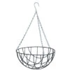 Nature Hanging Basket - Metaaldraad - Donkergroen - 13 X 25 X 25 Cm -Groene Hoek 1000008210