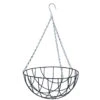 Nature Hanging Basket - Metaaldraad - Donkergroen - 16 X 30 X 30 Cm -Groene Hoek 1000008214