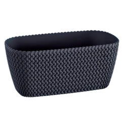 Nieuwe uitgaven 5 Prosperplast Plantenbak Splofy - Antraciet - Kunststof - 30 Cm