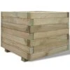 VidaXL Plantenbak Verhoogd Vierkant 50x50x40 Cm Hout