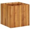 VidaXL Plantenbak Verhoogd 50x50x50 Cm Massief Acaciahout -Groene Hoek 1000009569