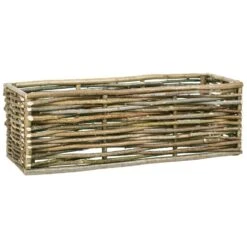 VidaXL Plantenbak Verhoogd 120x40x40 Cm Hazelaarhout