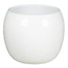 Floran Bloempot - Glanzend - Wit - Keramiek - 14 Cm
