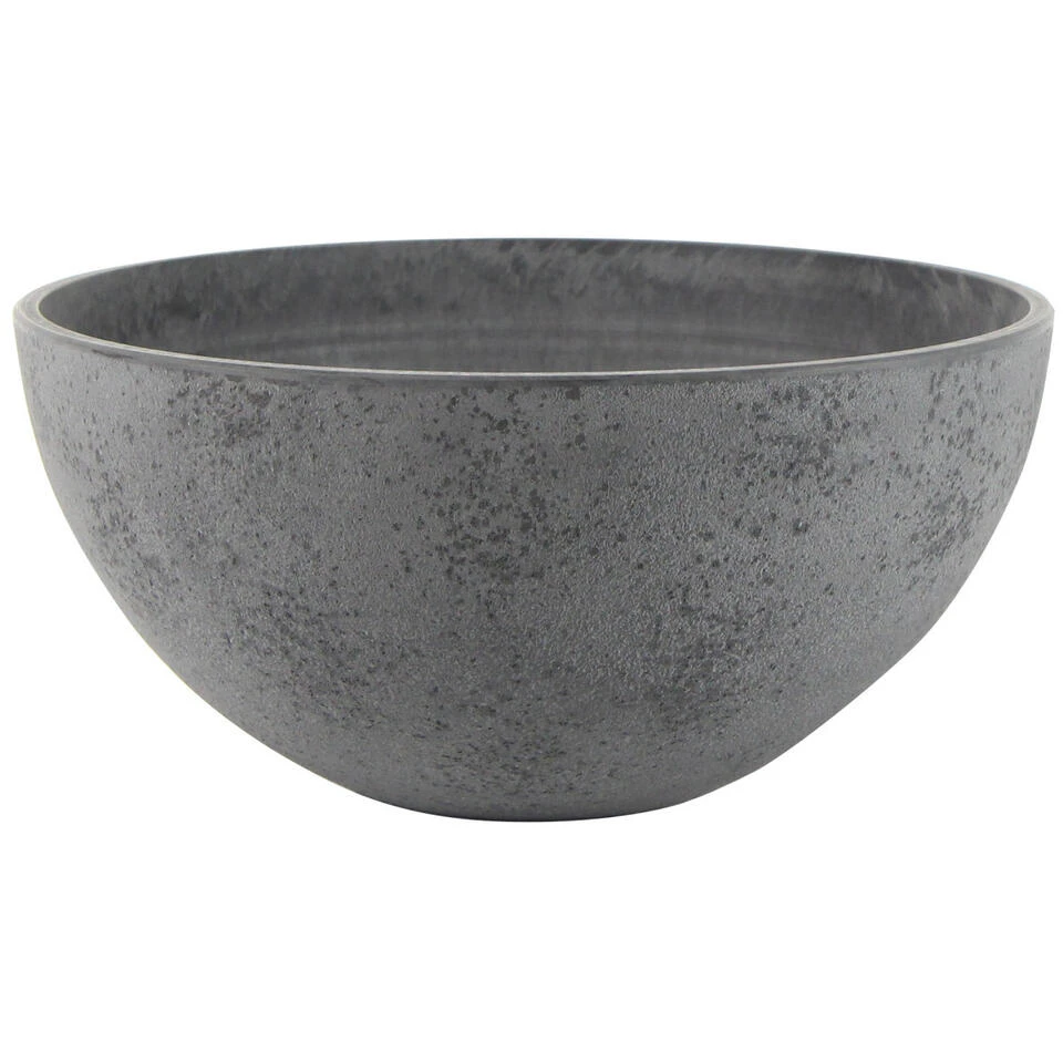 Ter Steege Bloempot - Schaal - Gerecycled Kunststof - Grijs - 25 X 12 Cm 3 Ter Steege Bloempot - Schaal - Gerecycled Kunststof - Grijs - 25 X 12 Cm