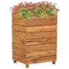VidaXL Plantenbak Verhoogd 50x40x72 Cm Gerecycled Teakhout En Staal -Groene Hoek 1000011553