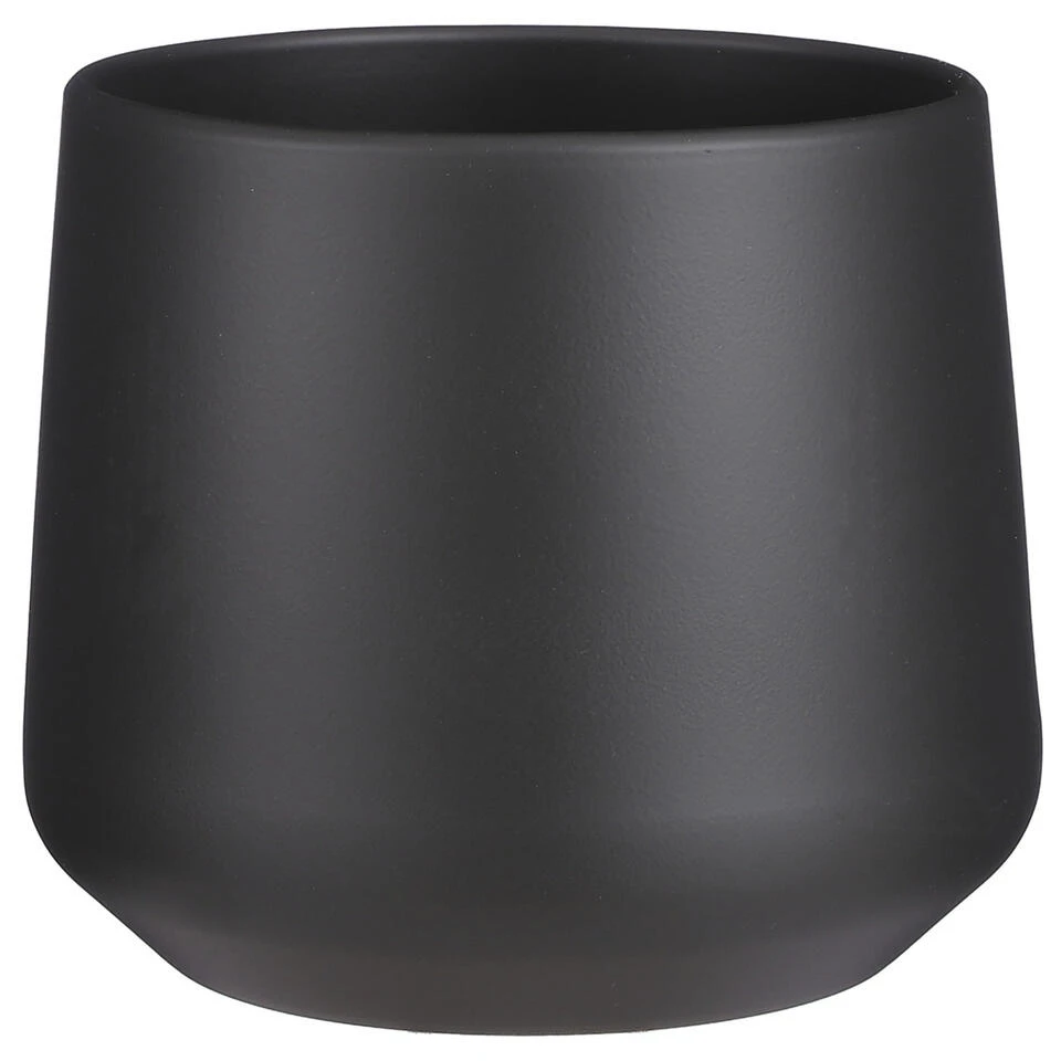 Mica Decorations Bloempot - Antraciet Grijs - Keramiek - 21 X 18 Cm 3 Mica Decorations Bloempot - Antraciet Grijs - Keramiek - 21 X 18 Cm