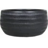 Floran Bloempot Lena - Zwart - Mat - Ribbel - Keramiek - 29 X 14 Cm 2 Floran Bloempot Lena - Zwart - Mat - Ribbel - Keramiek - 29 X 14 Cm -Groene Hoek 1000011643