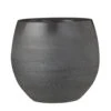 Mica Decorations Bloempot - Grijs Met Relief - Keramiek - 23 X 20 Cm -Groene Hoek 1000011648