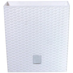 Nieuwe uitgaven 13 Prosperplast Plantenbak Rato - Wit - Rotan - Kunststof - 32 Cm