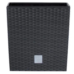 Prosperplast Plantenbak Rato - Antraciet - Rotan - Kunststof - 22 Cm