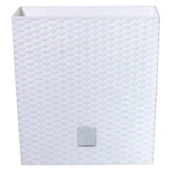 Prosperplast Plantenbak Rato - Wit - Rotan - Kunststof - 22 Cm