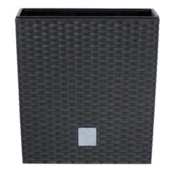 Nieuwe uitgaven 21 Prosperplast Plantenbak Rato - Antraciet - Rotan - Kunststof - 32 Cm